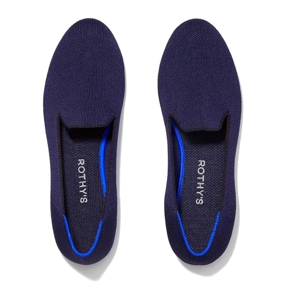 Rothy's The Loafer- Round Toe Navy Blue Loafers
